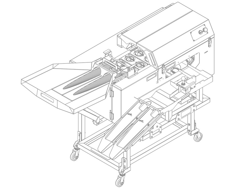 雙排敲蛋機+蛋液雙槽分離機型